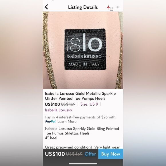 ISLO Isabella Loruso Red Sequinned Evening Pumps Heels - Picture 13 of 13